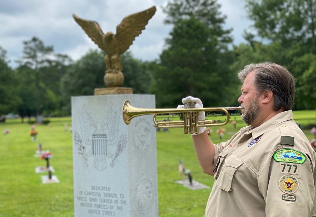 Taps sounded at cemetery